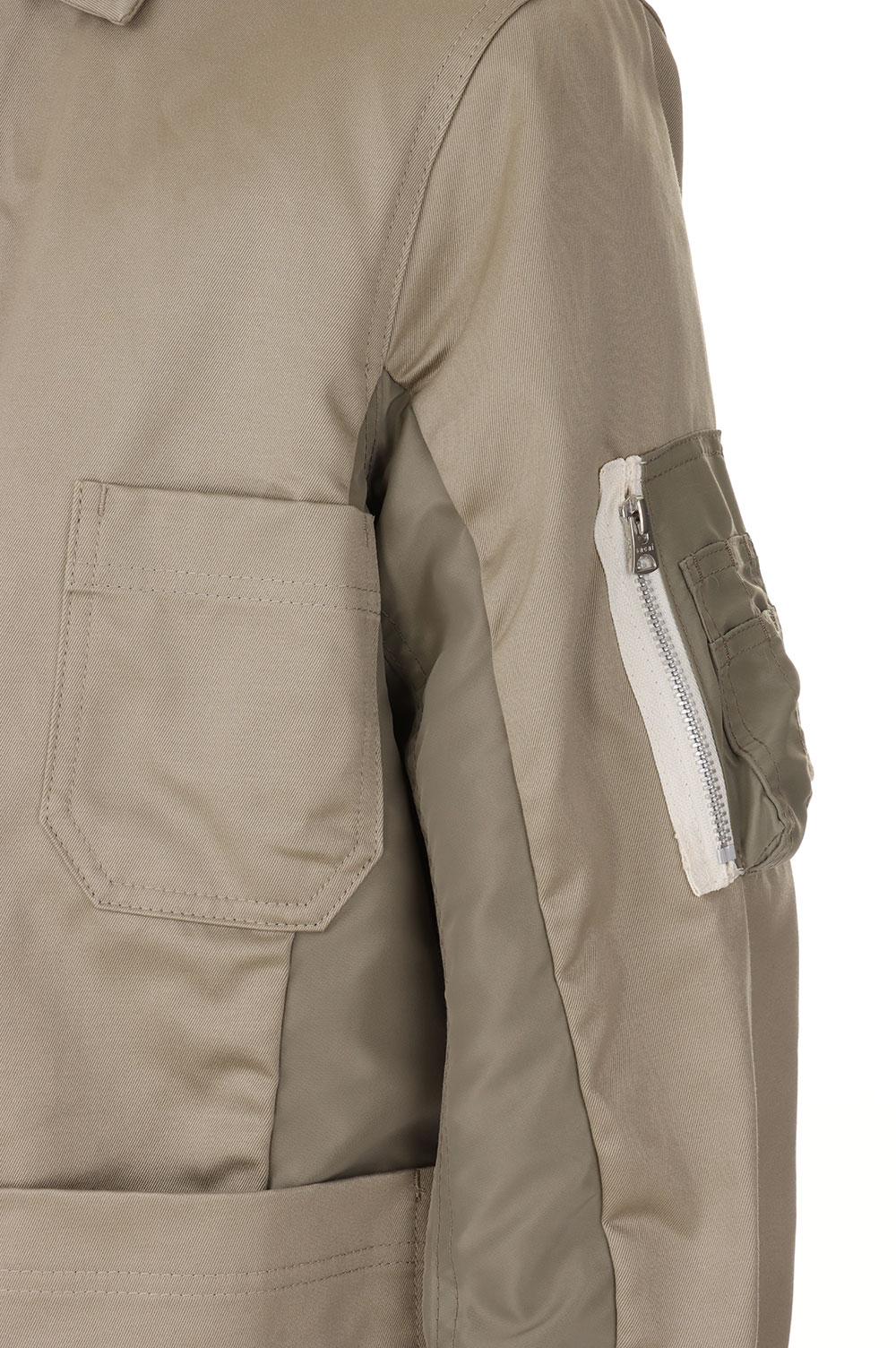 Cotton Chino x Nylon Twill Blouson(24-03316M )-BEIGE L/KHAKI 639 