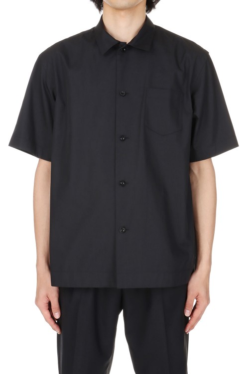 Cotton Poplin Shirt(24-03328M )-BLACK- | セレクトショップ Cotton Poplin Shirt(24-03328M )-BLACK- | セレクトショップ
