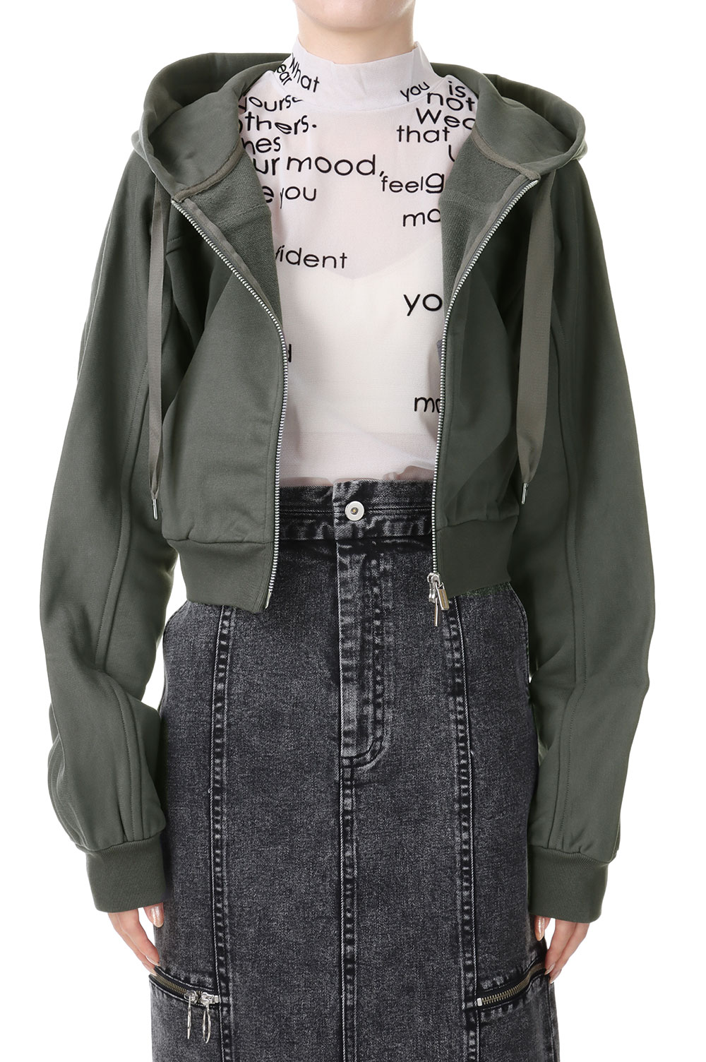 トップス MAISON SPECIAL Mesh Short Hoodie MAISON SPECIAL