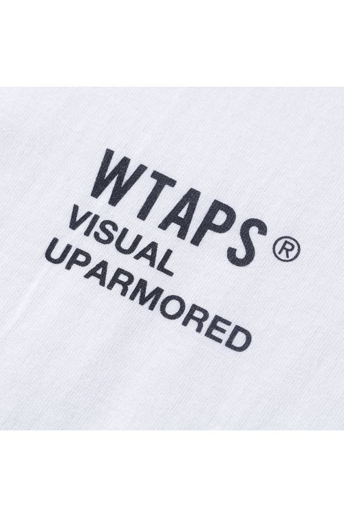 正規販売店舗 WTAPS 22SS/VISUAL UPARMORED TEE/1/コットン/WHT/221PCDT-ST03S/シミ有