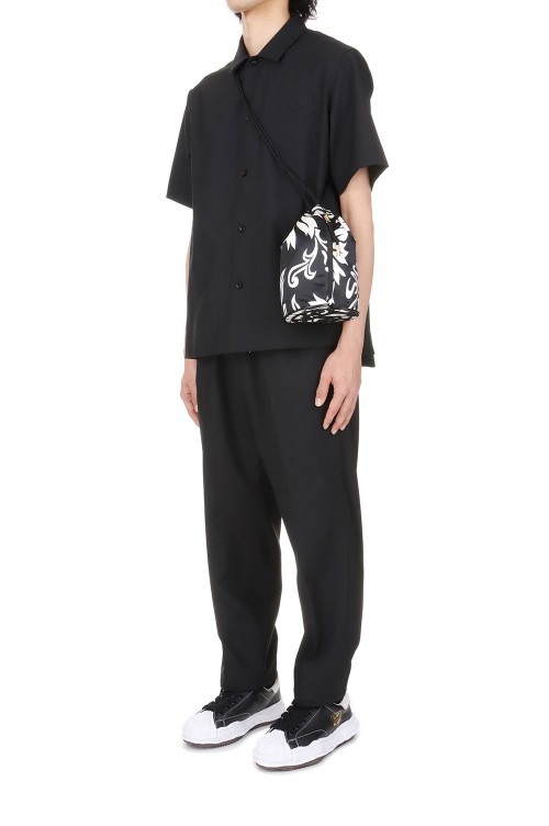 s Kinchaku / Floral Print(24-0701S )-BLACK 001- | セレクト