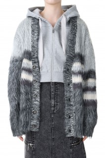 Multiborder Shaggy Cardigan(21232366002)