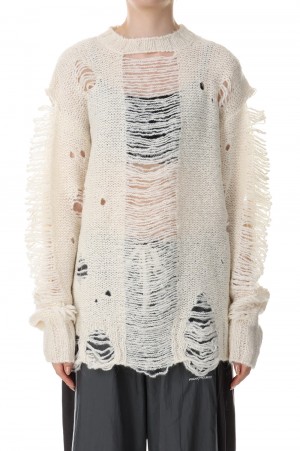 Slash Slit knit -WHITE(31232365402)