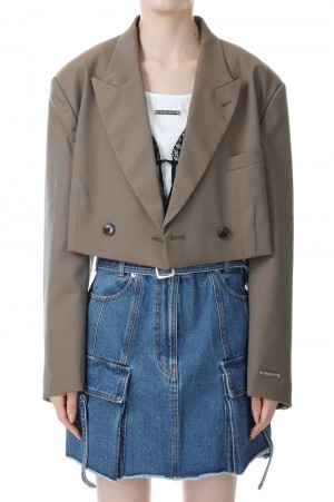 Tech Wool Short Jacket -BEIGE(31232115102)