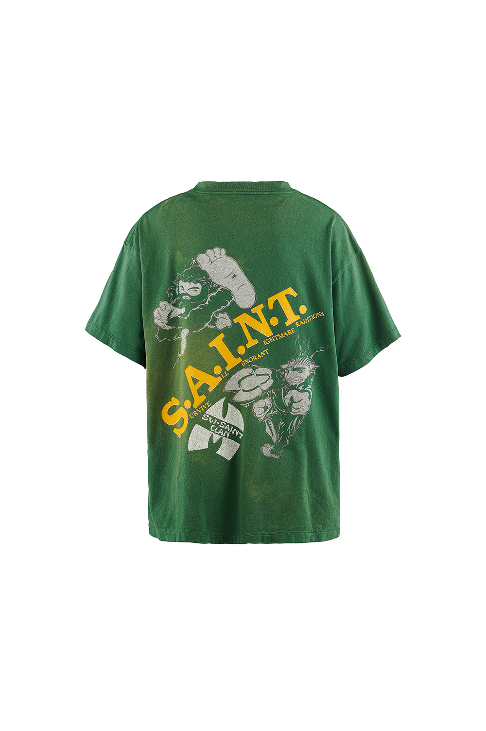 24SS【SAINT MICHAEL】SW_SS TEE SAINT CLAN / GREEN Tシャツ SAINT MICHAEL/SW_SS TEE/SAINT CLAN/GRN