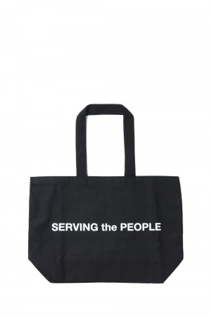 SERVING the PEOELE CANVAS TOTE / BLACK