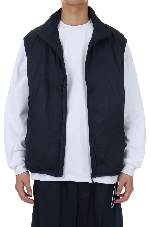トップス TECH REVERSIBLE WIND SHIELD VEST - NAVY DAIWA PIER 39 TECH REVERSIBLE WIND SHIELD VEST [NAVY