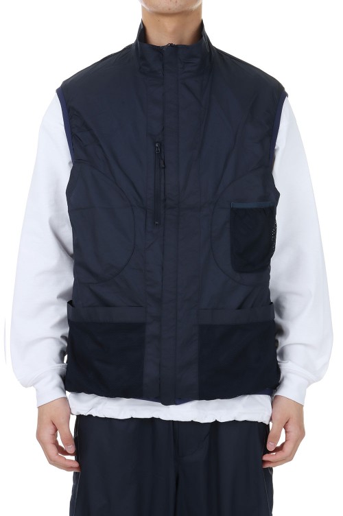 トップス TECH REVERSIBLE WIND SHIELD VEST - NAVY TECH REVERSIBLE WIND SHIELD VEST - NAVY (BJ-23024