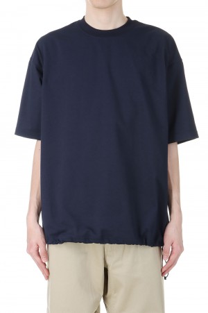 【メール便不可】 - TEE S/S DRAWSTRING TECH WHITE セレクト | (BE-41024) トップス