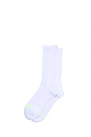 BASIC MID REGULAR RIB SOCKS - WHITE (KSU62340)