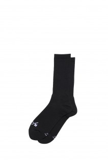 BASIC MID REGULAR RIB SOCKS - BLACK (KSU62340)