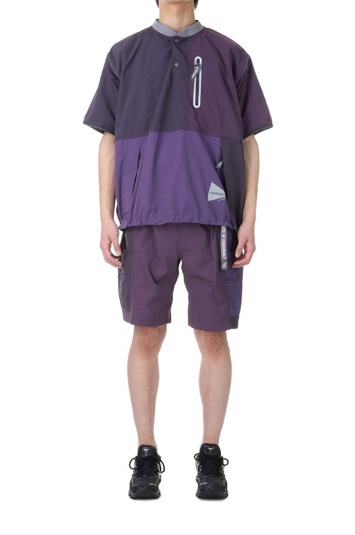 ブランド一覧 | ワールド オンラインストア Gramicci PURPLE MULTI - TEE WIND PATCHWORK wander and / トップス