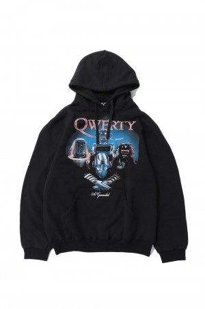 ANDROID PRINT HOODIE(24SS28CS309)-BLACK-