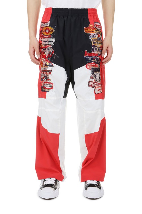 doublet A.I. PATCHES EMBROIDERED トラックパンツ 中古・古着通販】doublet (ダブレット) A I PATCHES EMBRIDERY TRACK