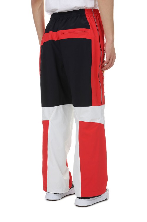 A.I. PATCHES EMBRIDERY TRACK PANTS(24SS06PT257)-BLACK/RED