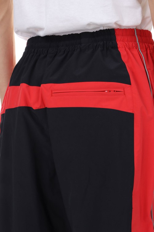 A.I. PATCHES EMBRIDERY TRACK PANTS(24SS06PT257)-BLACK/RED