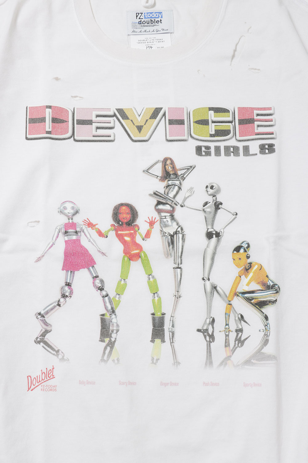 DOUBLET x PZ TODAY DEVICE GIRLS T-SHIRT (24SS31CS312-1) | セレクト 