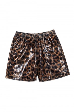 SUMMER FUR SHORT PANTS(24SS13PT270)-LEOPARD-