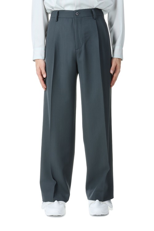 TWO TUCKS WIDE TROUSERS / CHARCOAL (IH-24SS-P018-ND) | セレクト 