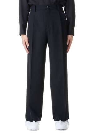 TWO TUCKS WIDE TROUSERS / CHARCOAL (IH-24SS-P018-ND