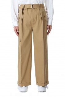 BELTED BUGGY TROUSERS / CAMEL (IH-24SS-P029-TB)