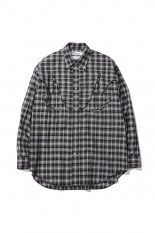 Check Western Over Shirt / Black (24SSS-6)