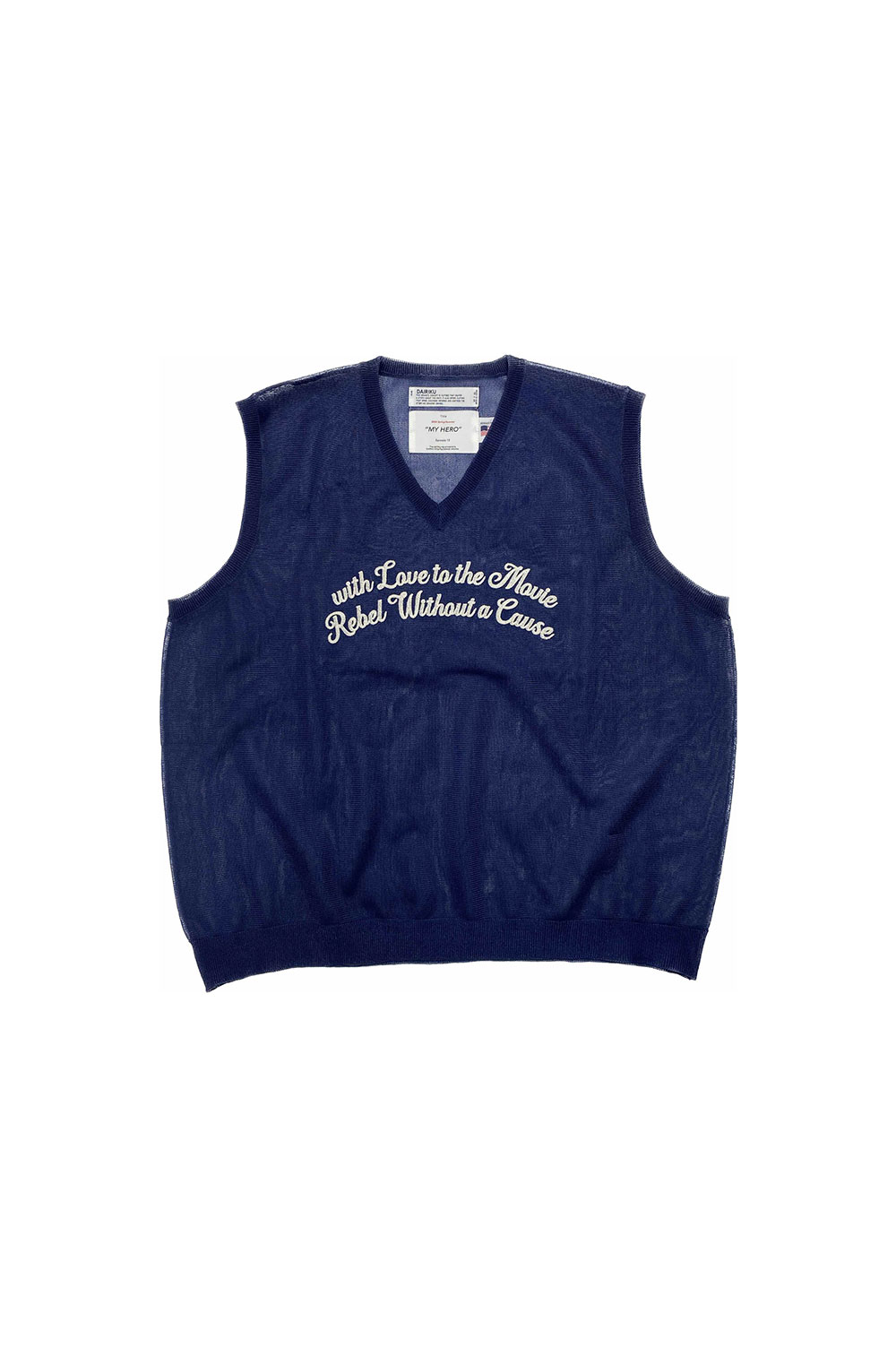 トップス 24ss dairiku skeleton knit vest my hero 24ss Dairiku Skeleton Knit Vest My Hero