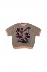 Swimming Girl   Pullover Knit / Salmon Pink (24SSK-4)