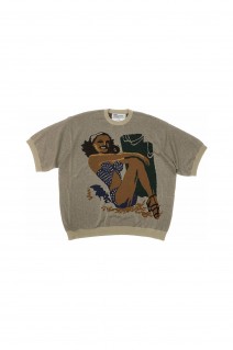 Smiling Girl Pullover Knit / Beige (24SSK-8)