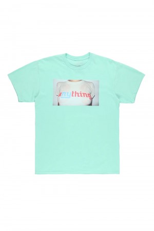 PORTRAIT T-SHIRT / AQUA BLUE