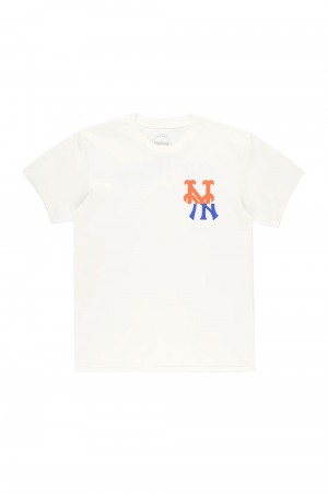 METS LOGO T-SHIRT / WHITE