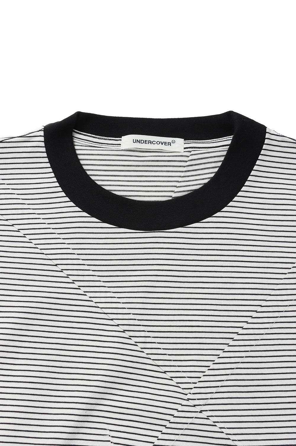 【Undercover】 Random Dirts Border Tee(UP1D4810-2) Tシャツ Random Dirts Border Tee(UP1D4810-2) -WHITE- | セレクト