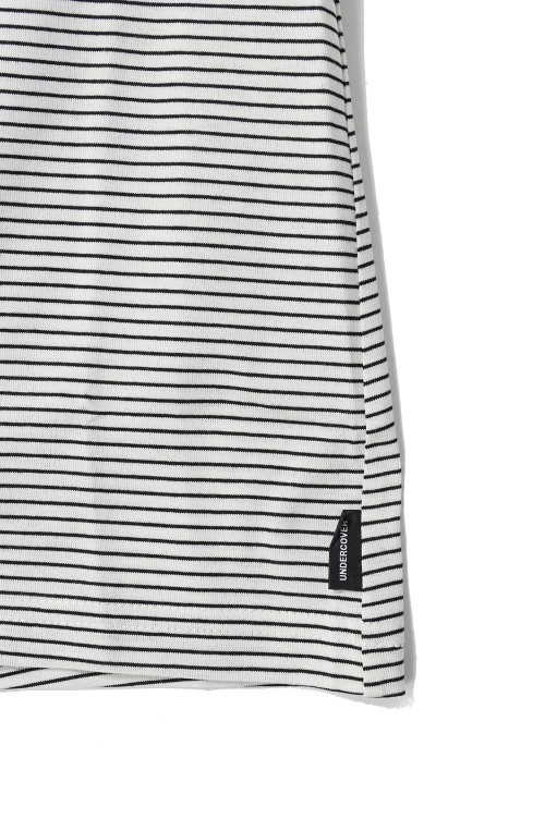 【Undercover】 Random Dirts Border Tee(UP1D4810-2) Tシャツ Random Dirts Border Tee(UP1D4810-2) -WHITE- | セレクト