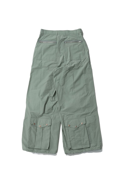 PARACHUTE NYLON TROUSERS(2441000301)-SAGE- | セレクトショップ