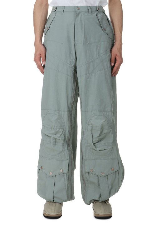 PARACHUTE NYLON TROUSERS(2441000301)-SAGE- | セレクトショップ