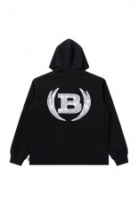 ICED OUT WINGED LOGO HOODIE / BLACK(BEPFW23TP36)