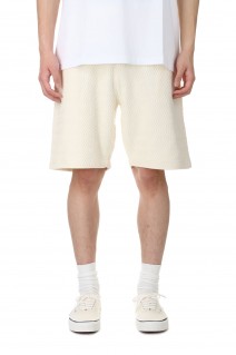 WAVE CABLE KNIT SHORTS(DIMESP2438CRE)-Cream-