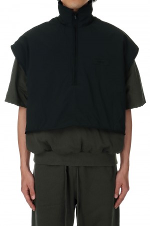 Nylon Fleece Mockneck Vest/Ink / Jet Black(202SP244290F)