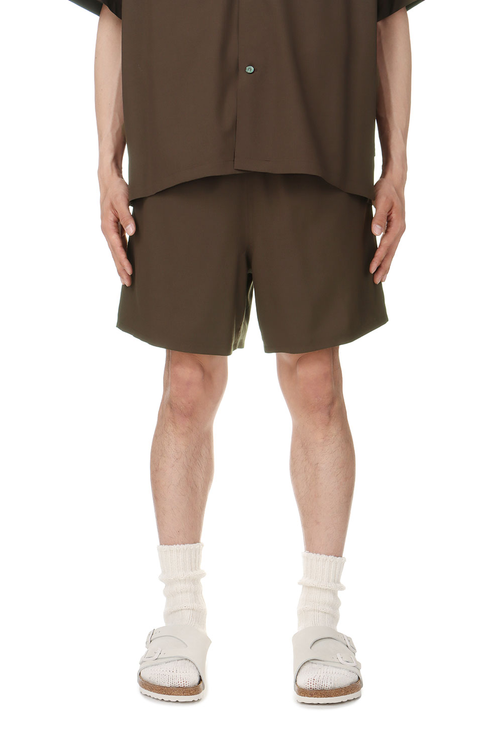 Unlikely Summer Shorts Tropical(U24S-25-0002)-Brown- | セレクト
