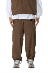 DETACHABLE NYLON PANTS / BROWN(24SS-L4-02)