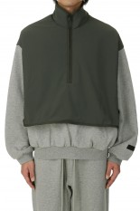 Nylon Fleece Mockneck Sweater/Dark Heather / Ink(202SP244303F)