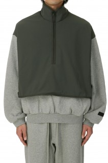 Nylon Fleece Mockneck Sweater/Dark Heather / Ink(202SP244303F)