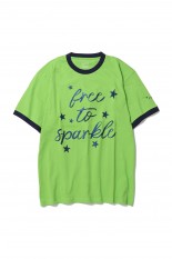 MEN FREE TO SPARKLE TEE SHIRT KNIT / LIME (PACC14T006)