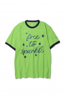 MEN FREE TO SPARKLE TEE SHIRT KNIT / LIME (PACC14T006)