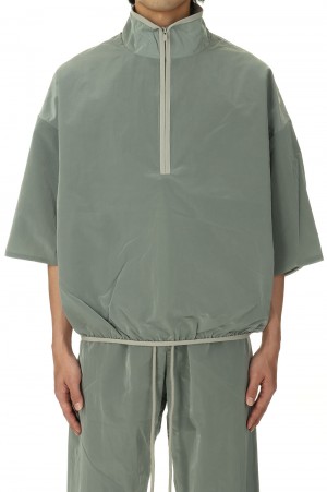 Halfzip Mockneck Shirt/Seal(186SP244055F)