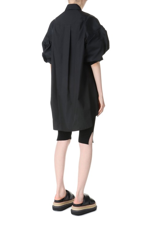 Sacai Cotton Poplin x Nylon Twill Dress Sacai Cotton Poplin