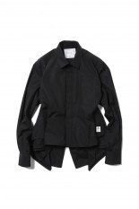 Thomas Mason Cotton Poplin Shirt -Black (24-07158)