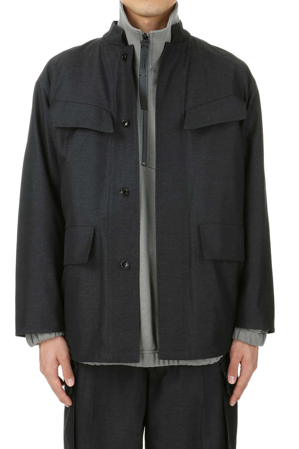 ジャケット・アウター blurhms Drill Chambray Motorcycle Jacket Drill Chambray 88 Field Jacket(#BHS24S018) | セレクト