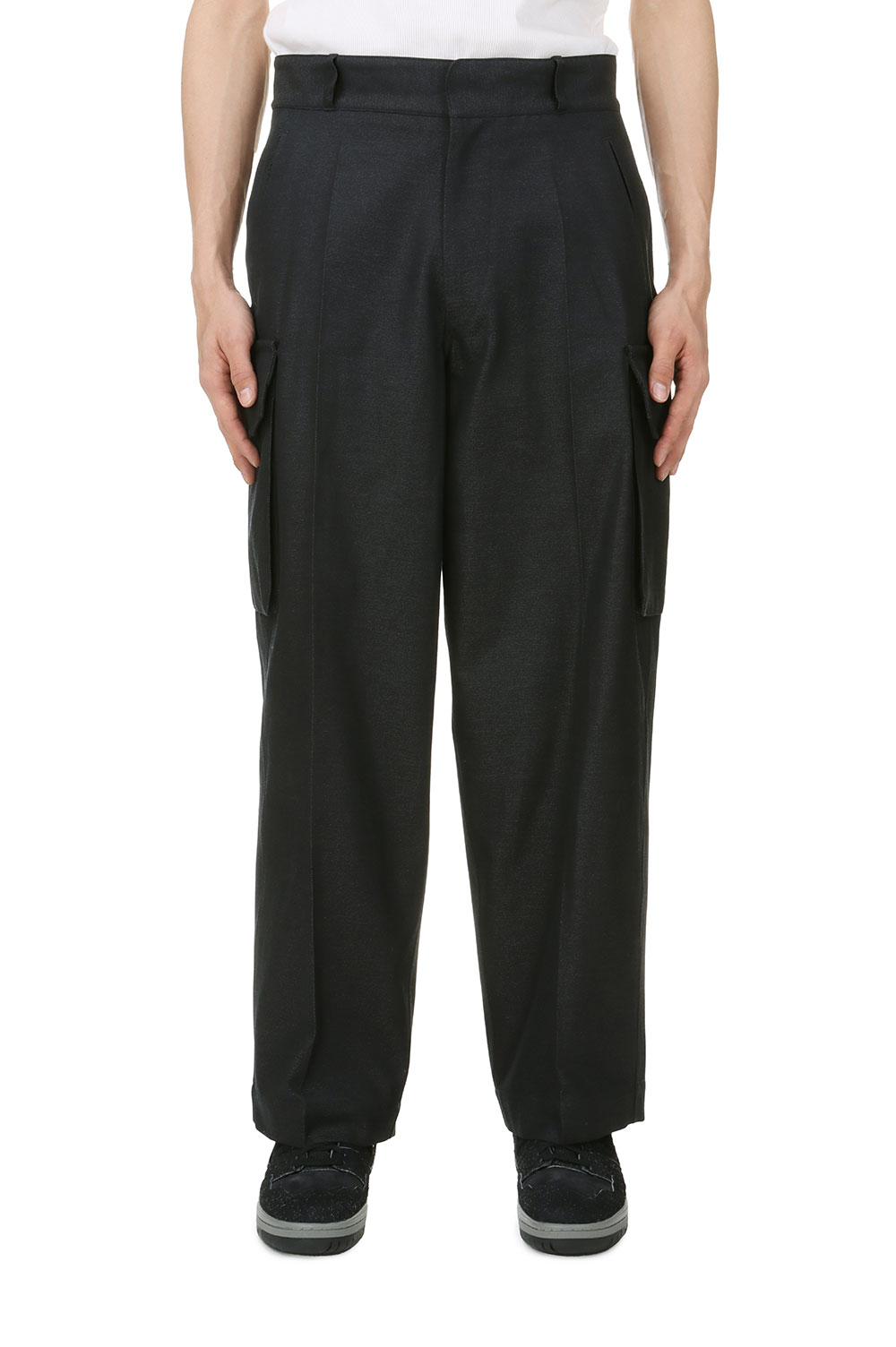 blurhms PTX FRENCH COMBAT TROUSERS パンツ blurhms Drill Chambray French Combat Trousers,Blue Beige