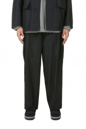 blurhms PTX FRENCH COMBAT TROUSERS パンツ blurhms Drill Chambray French Combat Trousers,Blue Beige